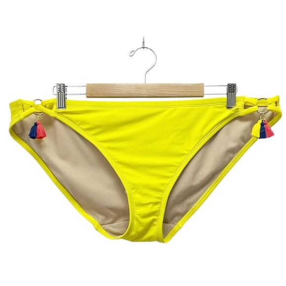 NWT SWIM by Cacique Yellow Floral Blouson Tankini & Bikini Bottom Set Size 14/16 - Picture 5 of 15